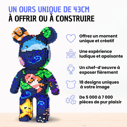 Pixi Bear™ Ours Géant de 43 cm à Assembler